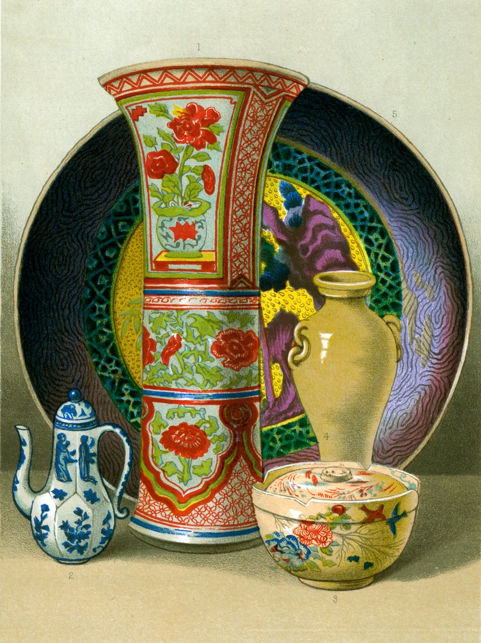 Keramik, kinesisk og japansk porcelæn af Unbekannt