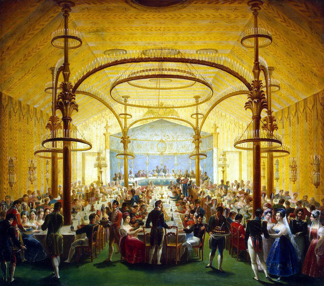 Ceremoniel middag til ære for Moskvas generalguvernør Prins Dmitrij Golitsyn, 1830