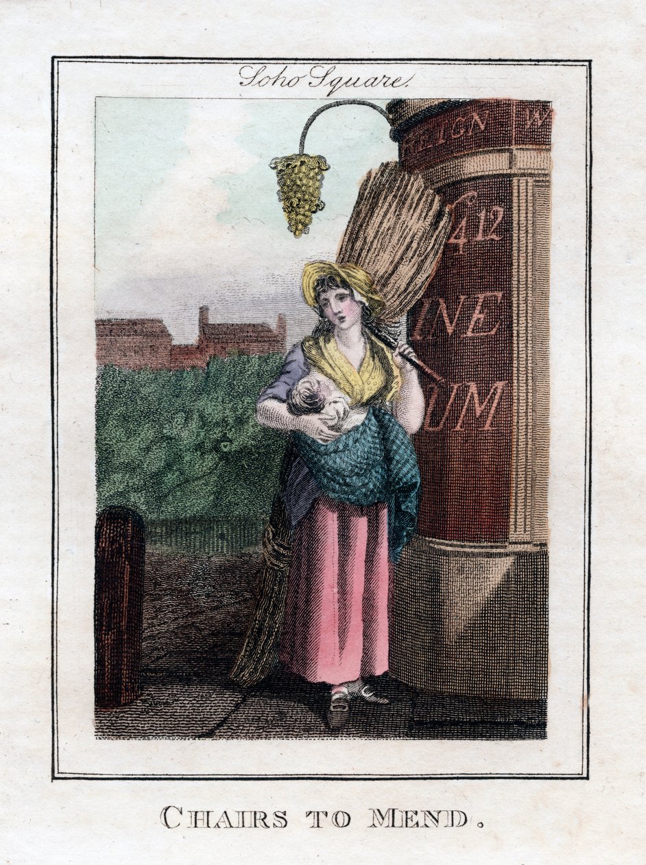 Stole til Mend, Soho Square, London, 1805 af Unbekannt