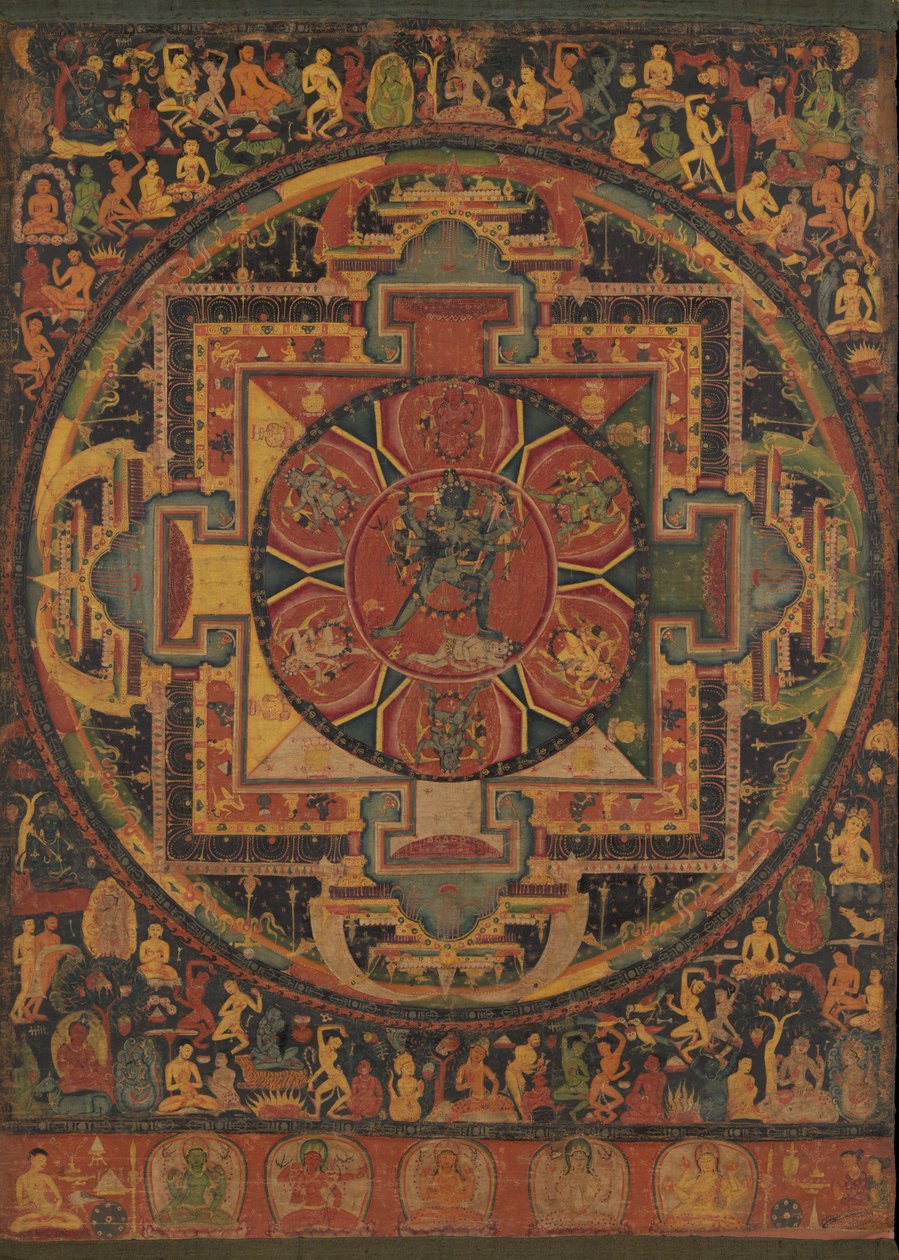 Chakrasamvara Mandal, K. 1100. af Unbekannt