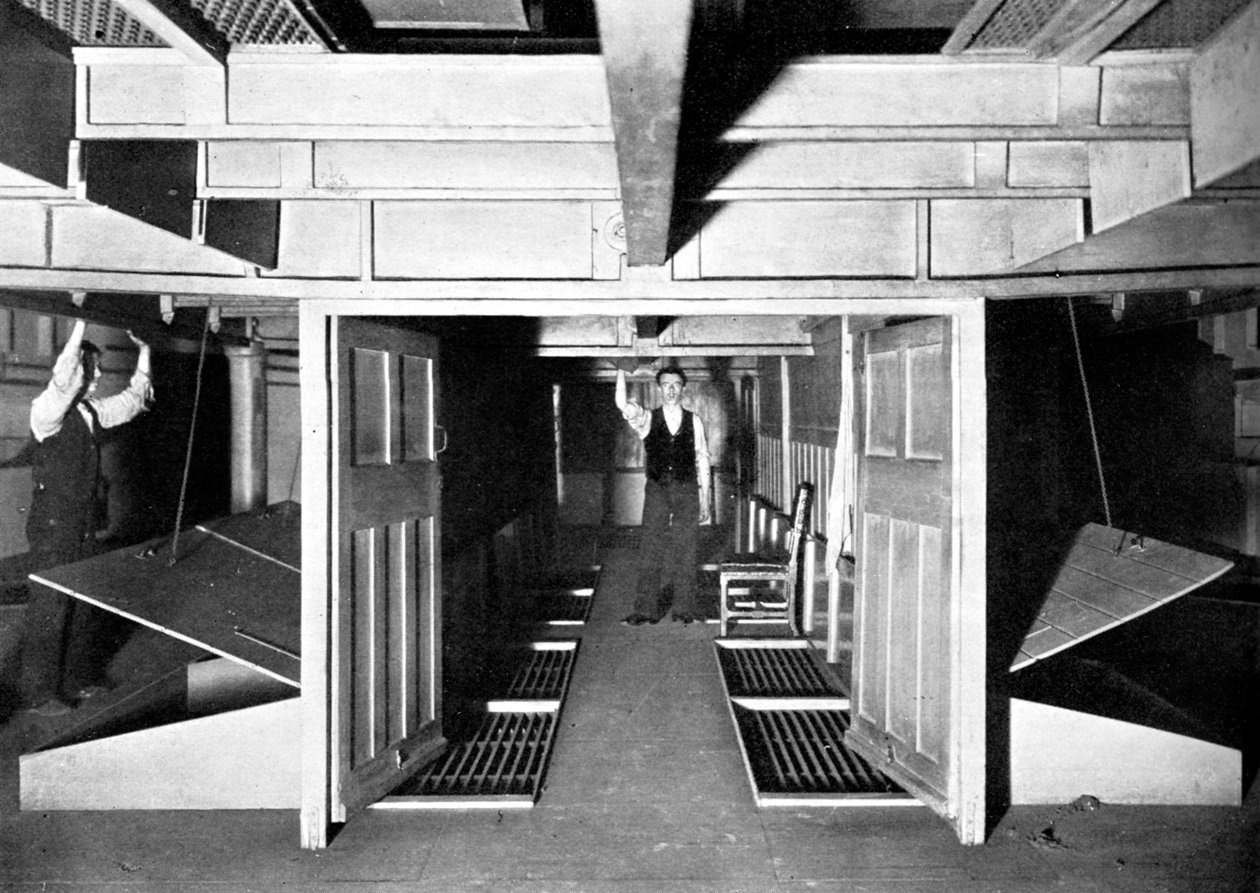 Kamre til forsyning af frisk luft under House of Commons, Westminster, London, c1905 af Unbekannt