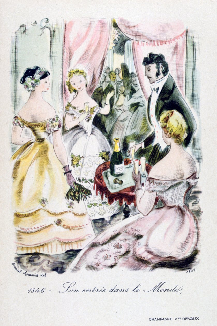 Champagne Devaux-annonce, 1846 af Unbekannt
