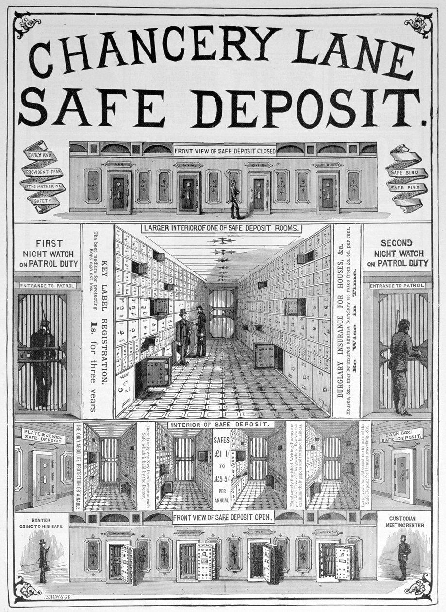 Chancery Lane bankboks, 1893 af Unbekannt