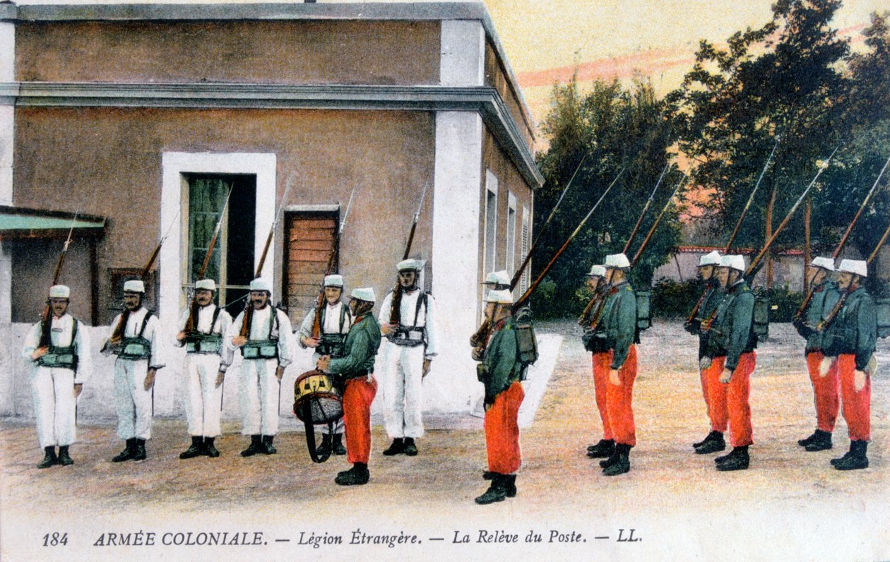 Vagtskifte, den franske fremmedlegion, c1910 af Unbekannt