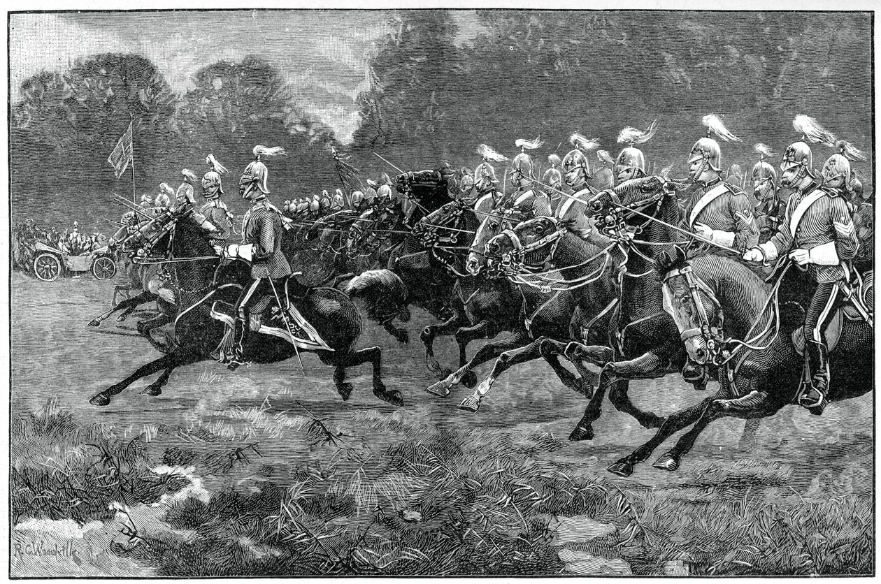 Anklagen for den 5. og 7. Dragoon Guard, anmeldelse i Windsor Park, 1900 af Unbekannt