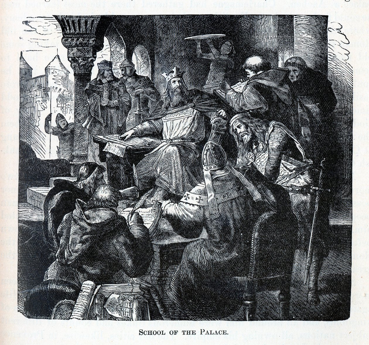 Karl den Stores Paladsskole, 1882 af Unbekannt
