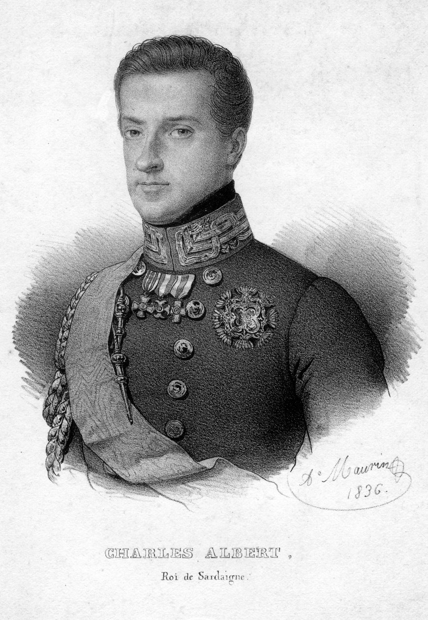 Charles Albert af Sardinien, konge af Sardinien, 1836 af Unbekannt