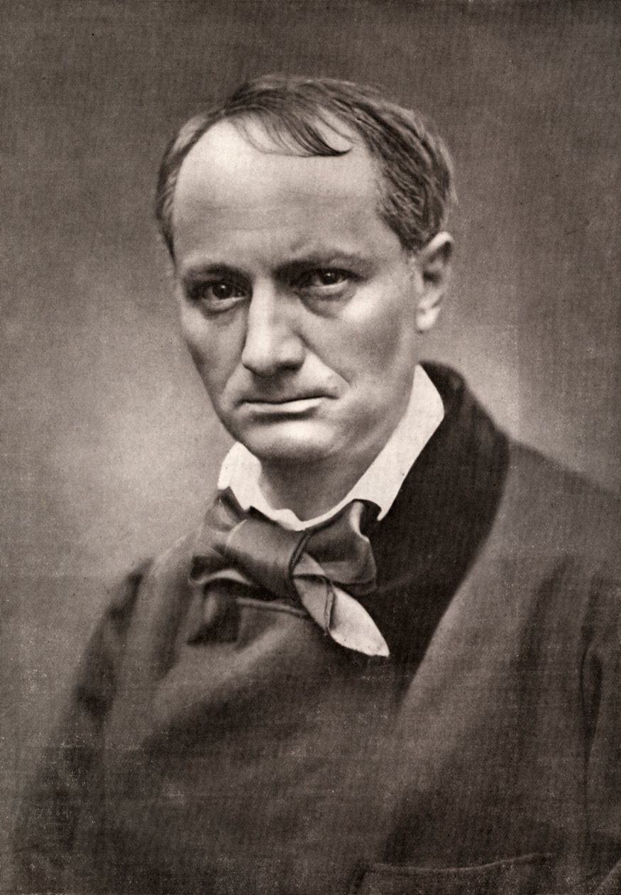 Charles Baudelaire, indflydelsesrig fransk digter, kritiker og oversætter, midten af det 19. århundrede af Unbekannt
