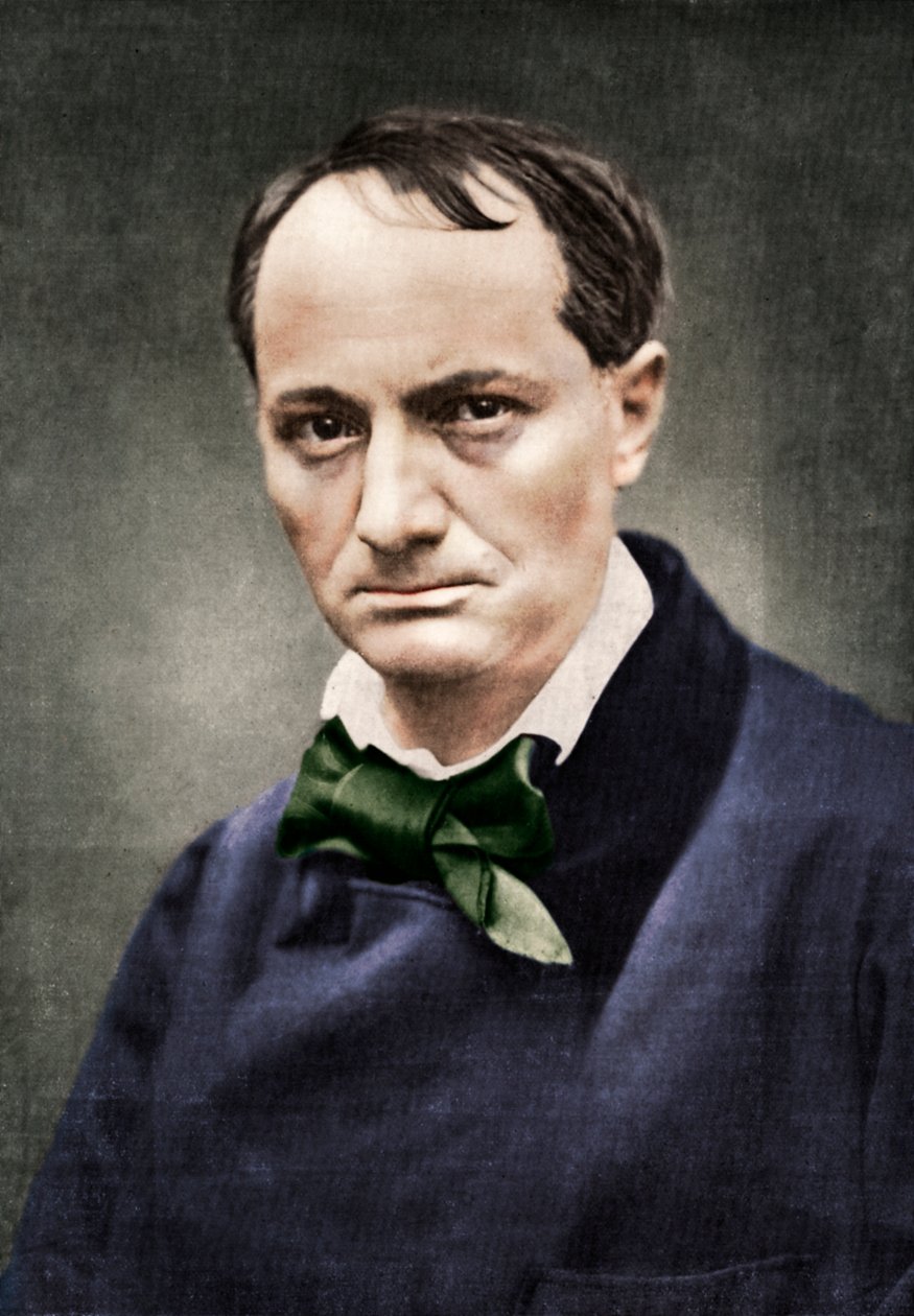Charles Baudelaire, indflydelsesrig fransk digter, kritiker og oversætter, midten af det 19. århundrede. af Unbekannt