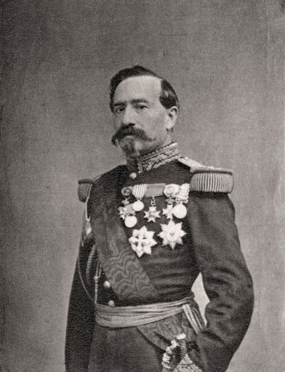 Charles Denis Bourbaki, fransk soldat og general, 1868 af Unbekannt