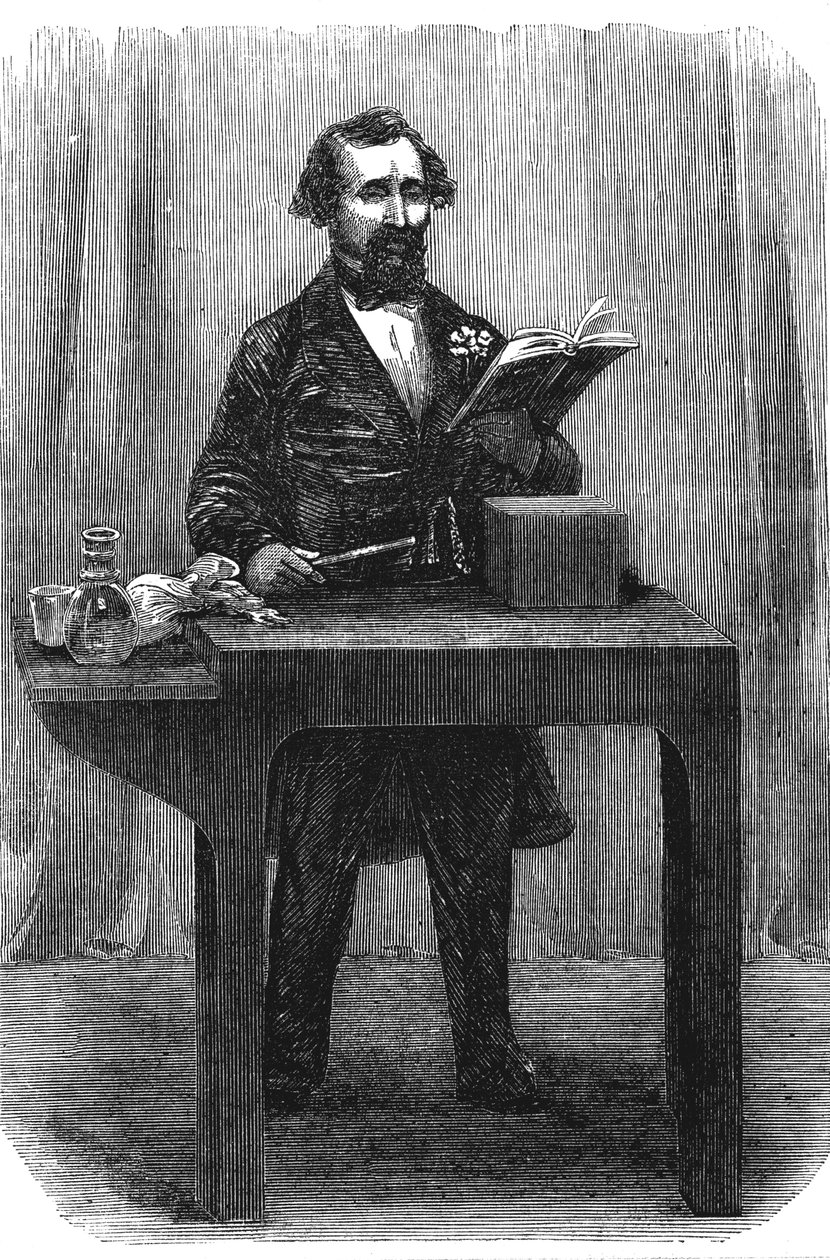 Charles Dickens 1812-70, engelsk forfatter og journalist, juli 1858 af Unbekannt