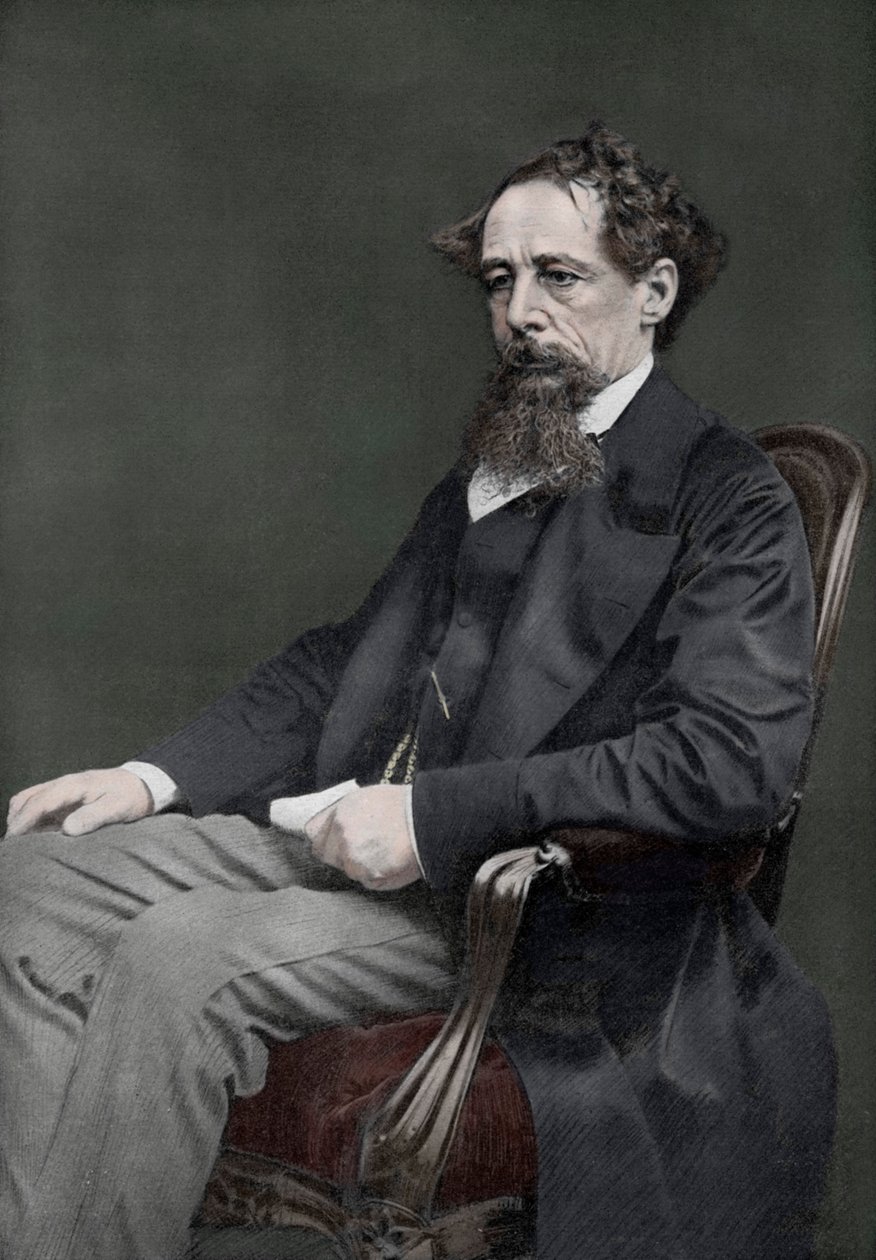 Charles Dickens, engelsk forfatter fra det 19. århundrede, 1910 af Unbekannt