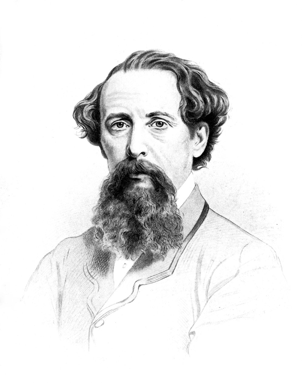 Charles Dickens, engelsk forfatter fra det 19. århundrede, 1910 af Unbekannt