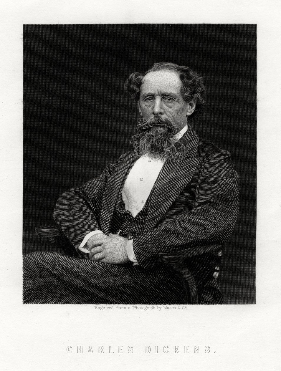 Charles Dickens, engelsk forfatter og journalist, 1876 af Unbekannt