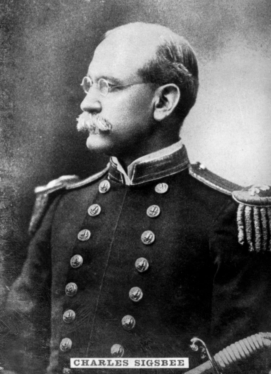 Charles Dwight Sigsbee 1845-1923, kontreadmiral i den amerikanske flåde, c1910 af Unbekannt