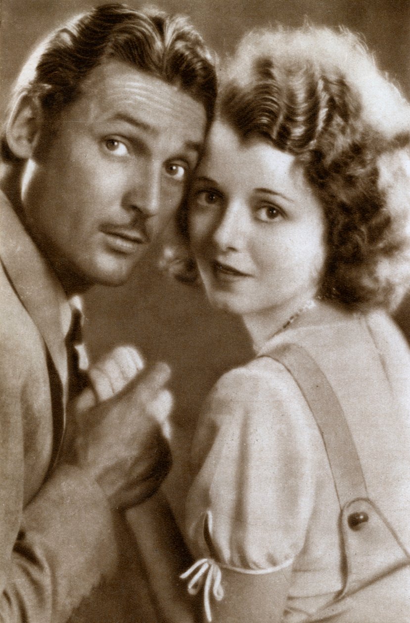 Charles Farrell og Janet Gaynor, amerikanske skuespillere, 1933 af Unbekannt