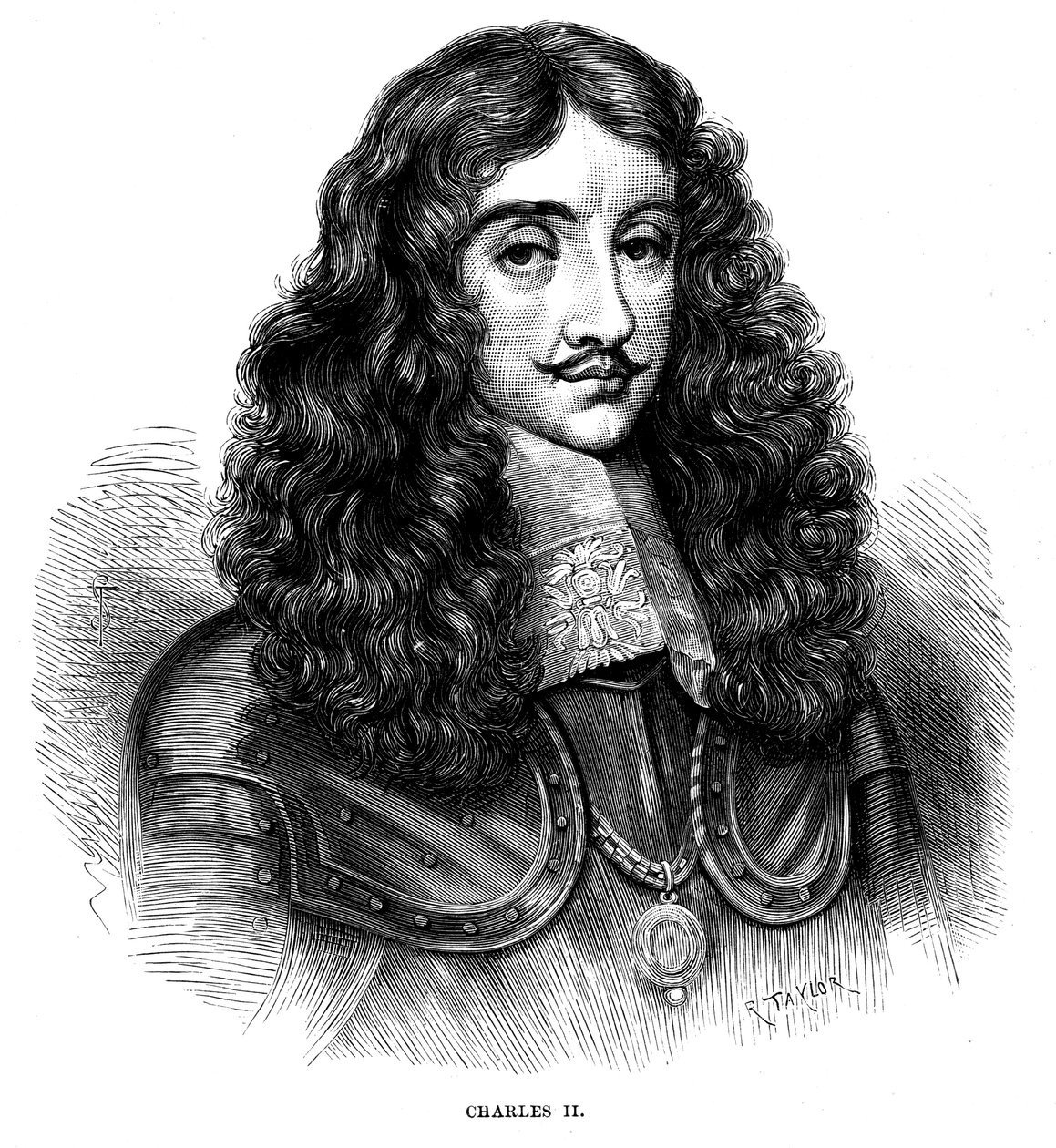 Charles II, konge af Storbritannien og Irland 1660-1685, c1880 af Unbekannt