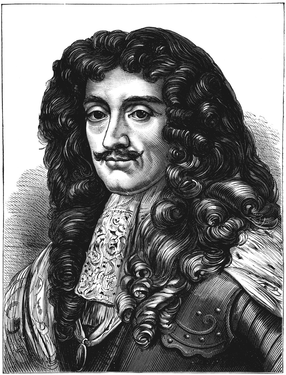 Charles II, konge af Storbritannien og Irland 1660-1685, c1880 af Unbekannt