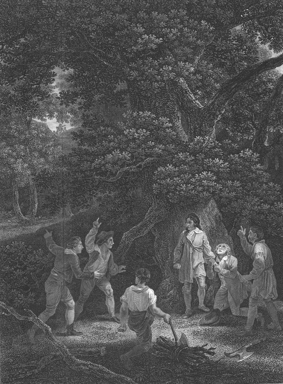 Charles II i Boscobel-skoven, 1651, 1800 af Unbekannt