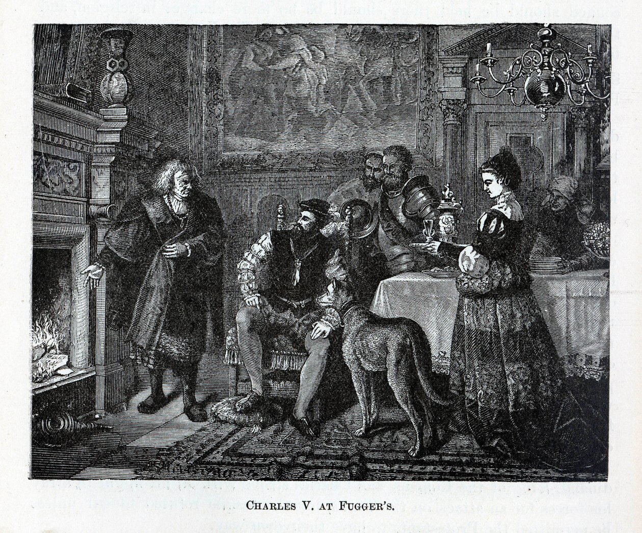 Charles V i Fuggers, 1882 af Unbekannt