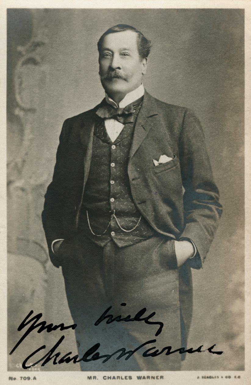 Charles Warner, engelsk skuespiller, c1890-c1909 af Unbekannt