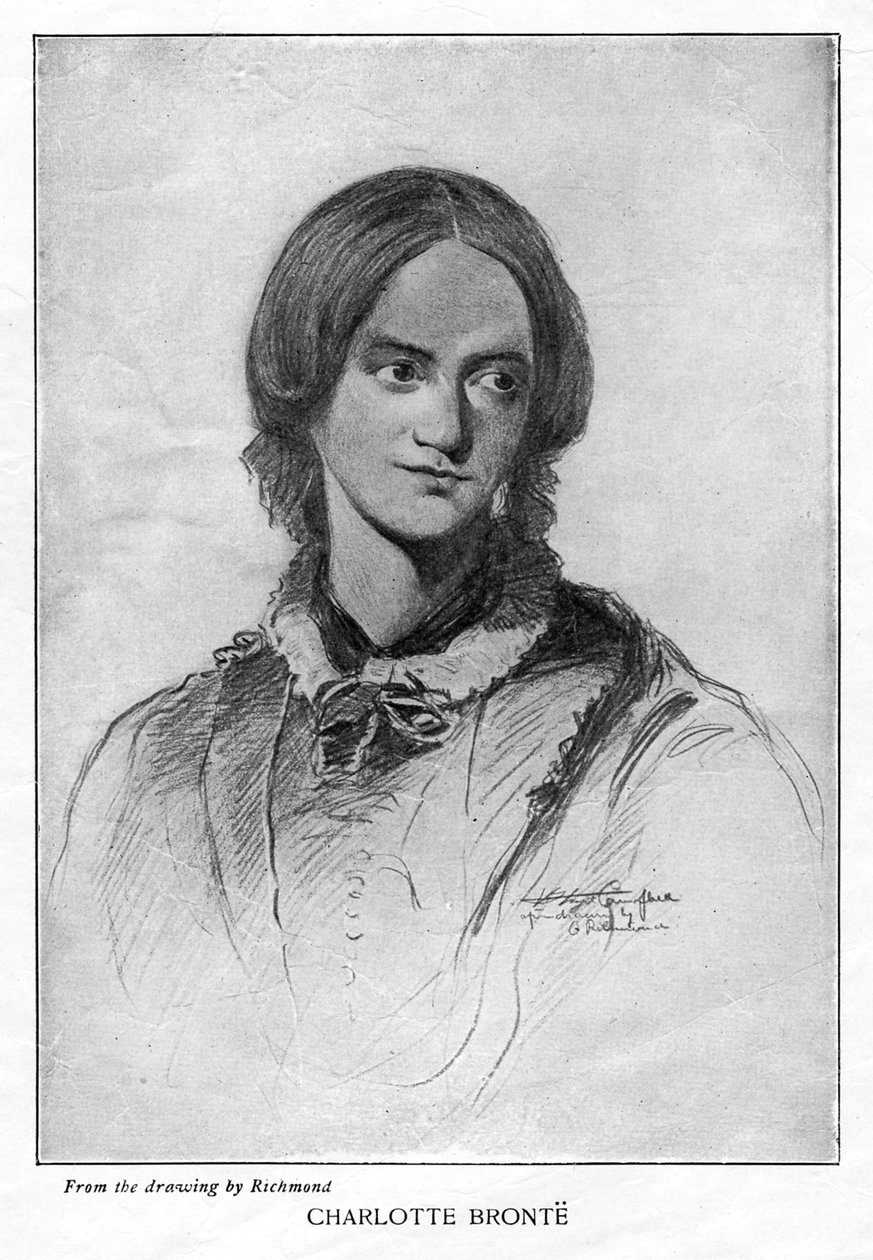 Charlotte Brontë, engelsk forfatter, 1906 af Unbekannt