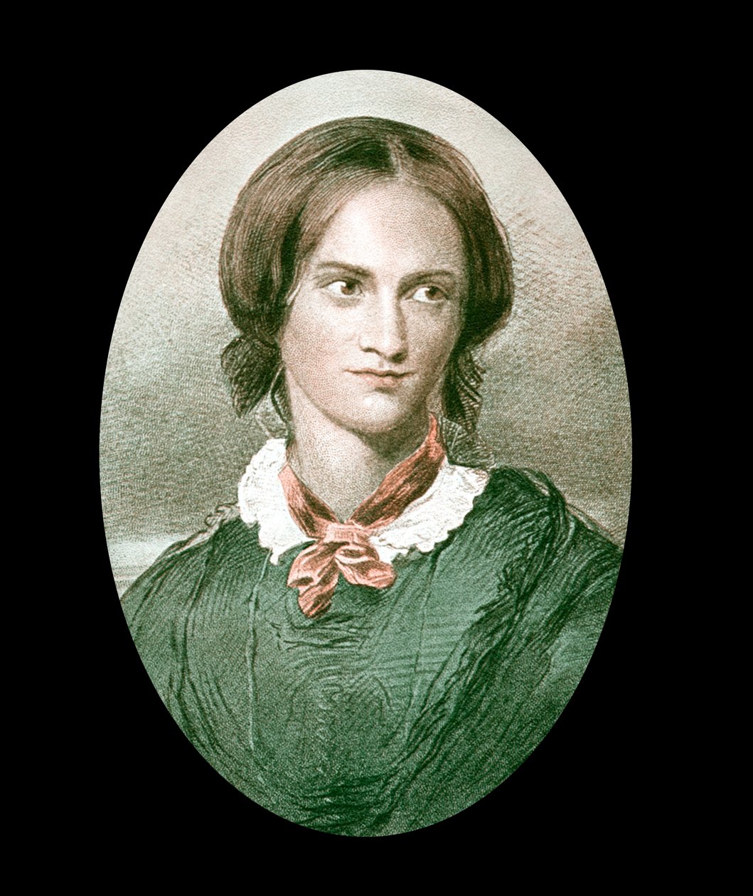 Charlotte Bronte, engelsk forfatter, midten af det 19. århundrede af Unbekannt
