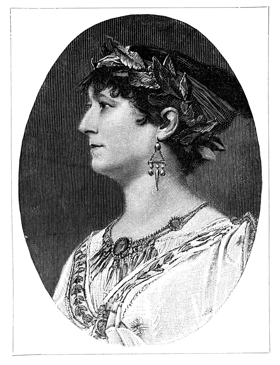 Charlotte Wolter, østrigsk skuespillerinde fra det 19. århundrede, 1900 af Unbekannt