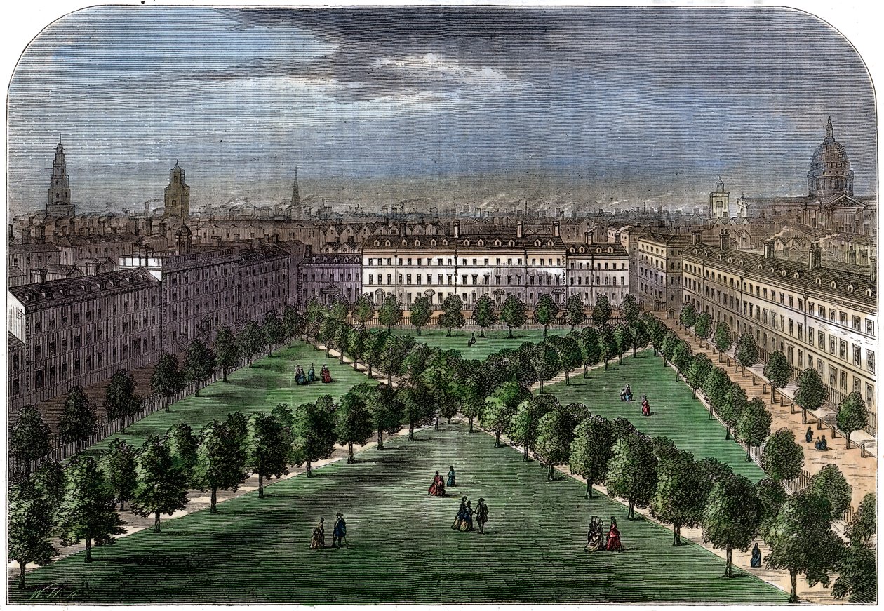 Charterhouse Square, 1800-tallet af Unbekannt