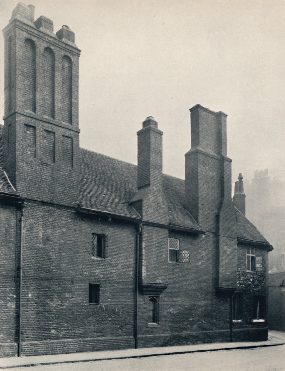 Charterhus. Vaskehusret, udvendigt, vestfronten, 1925 af Unbekannt