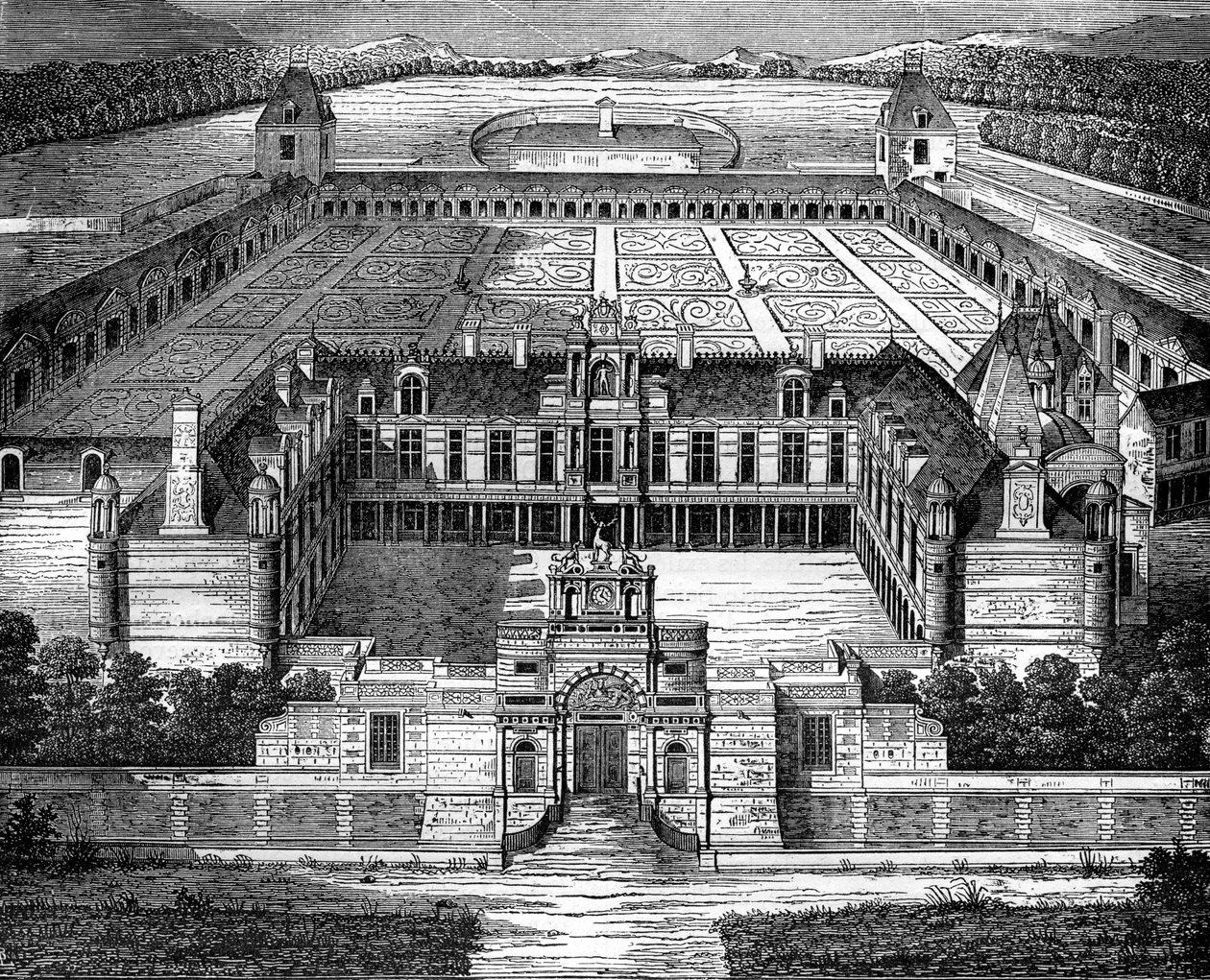 Chateau dAnet, nær Dreux, Frankrig, 1882-1884 af Unbekannt