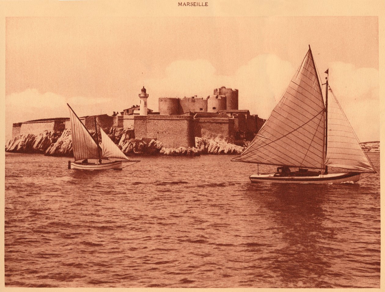 Chateau dIf, Castle of If, Marseille, 1930. af Unbekannt