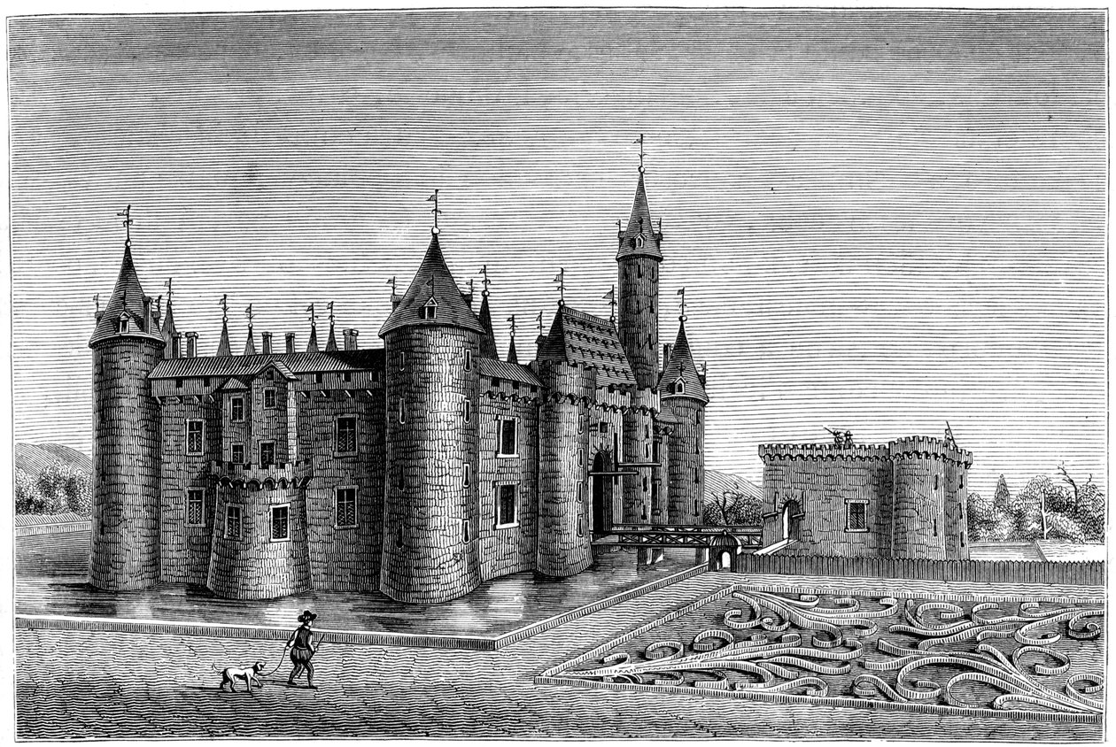 Chateau de Marcoussis, Paris, Frankrig, 1600-tallet 1849 af Unbekannt