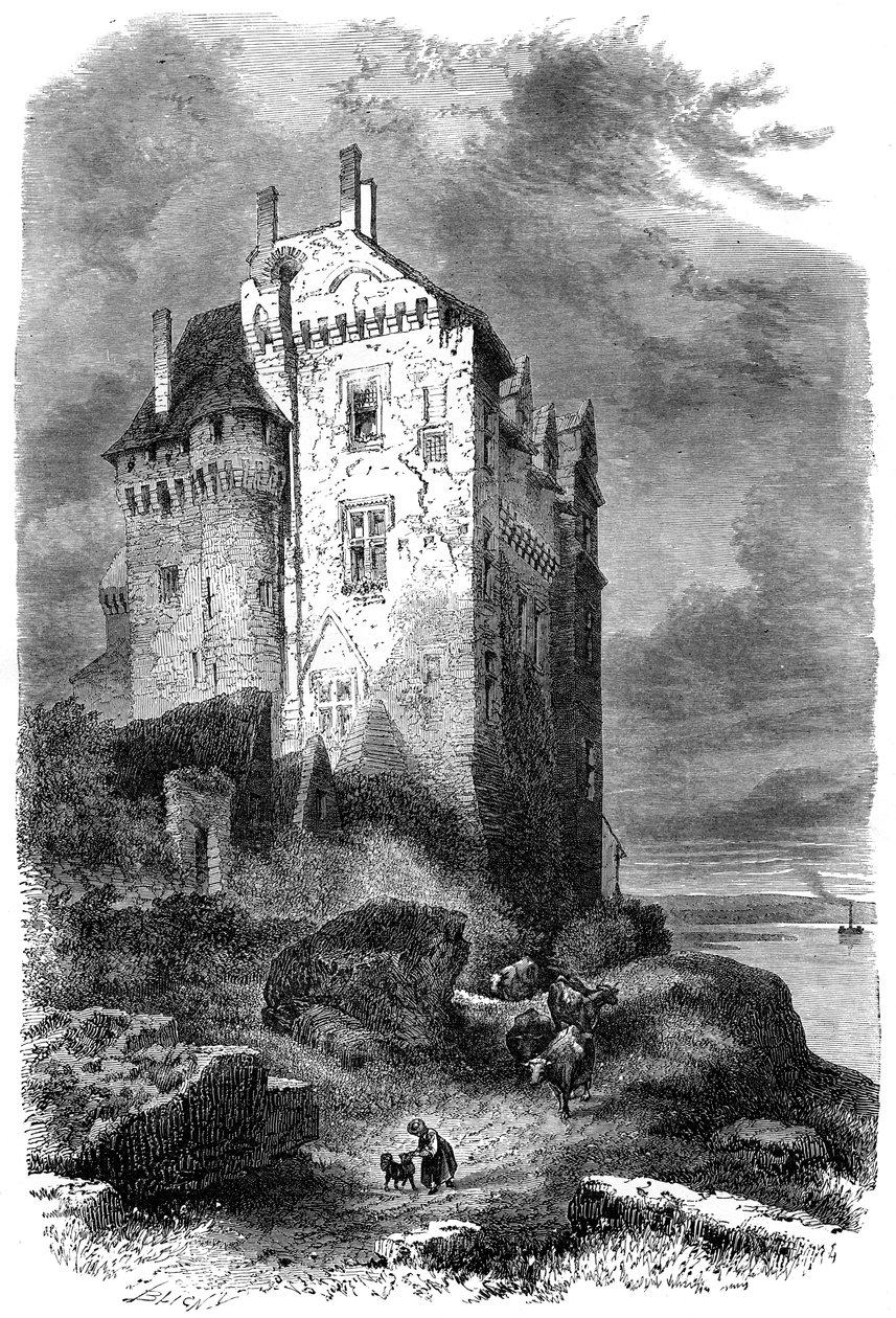 Chateau de Montsoreau, Frankrig, 1400-tallet 1882-1884 af Unbekannt
