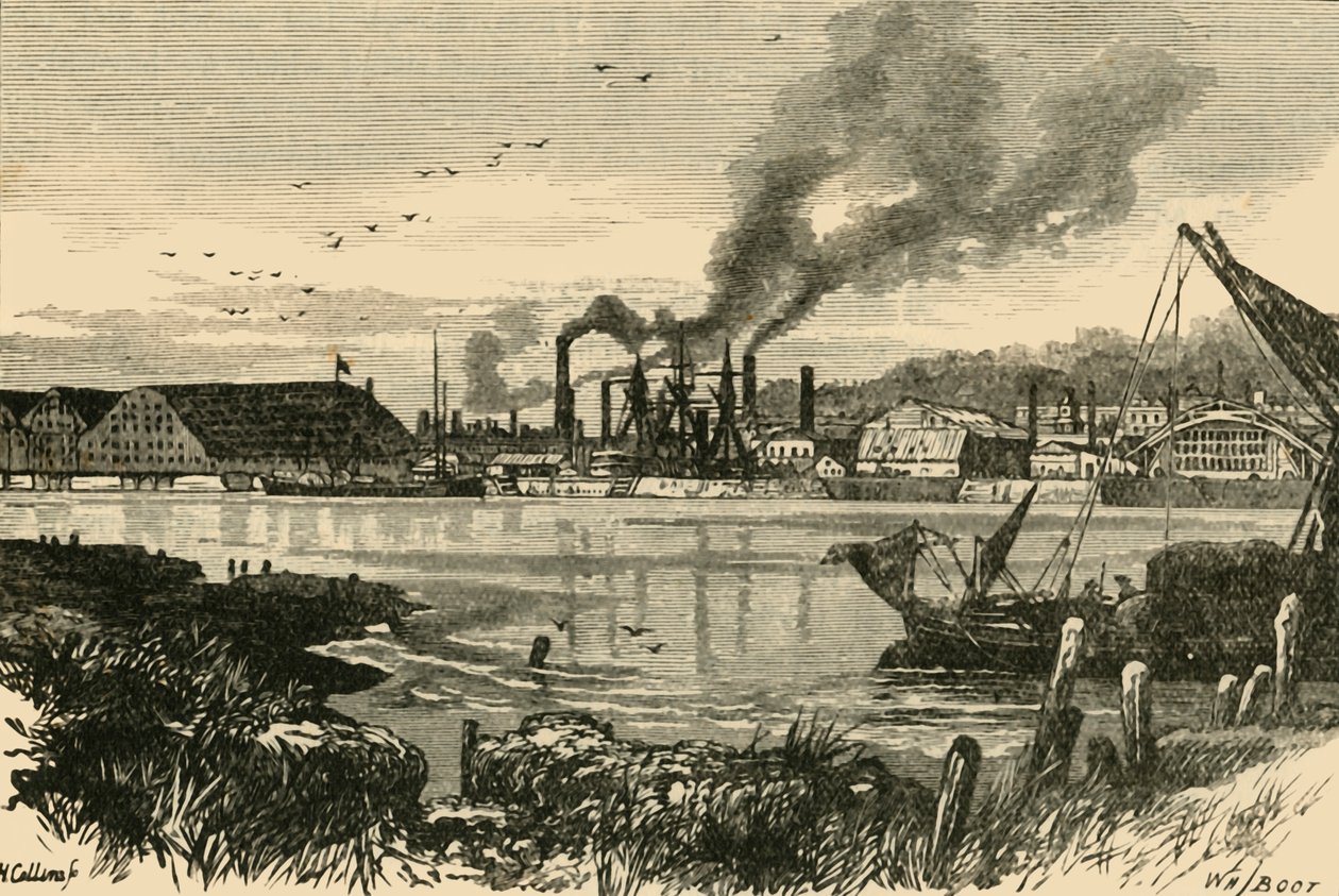 Chatham Dockyard, 1898. af Unbekannt