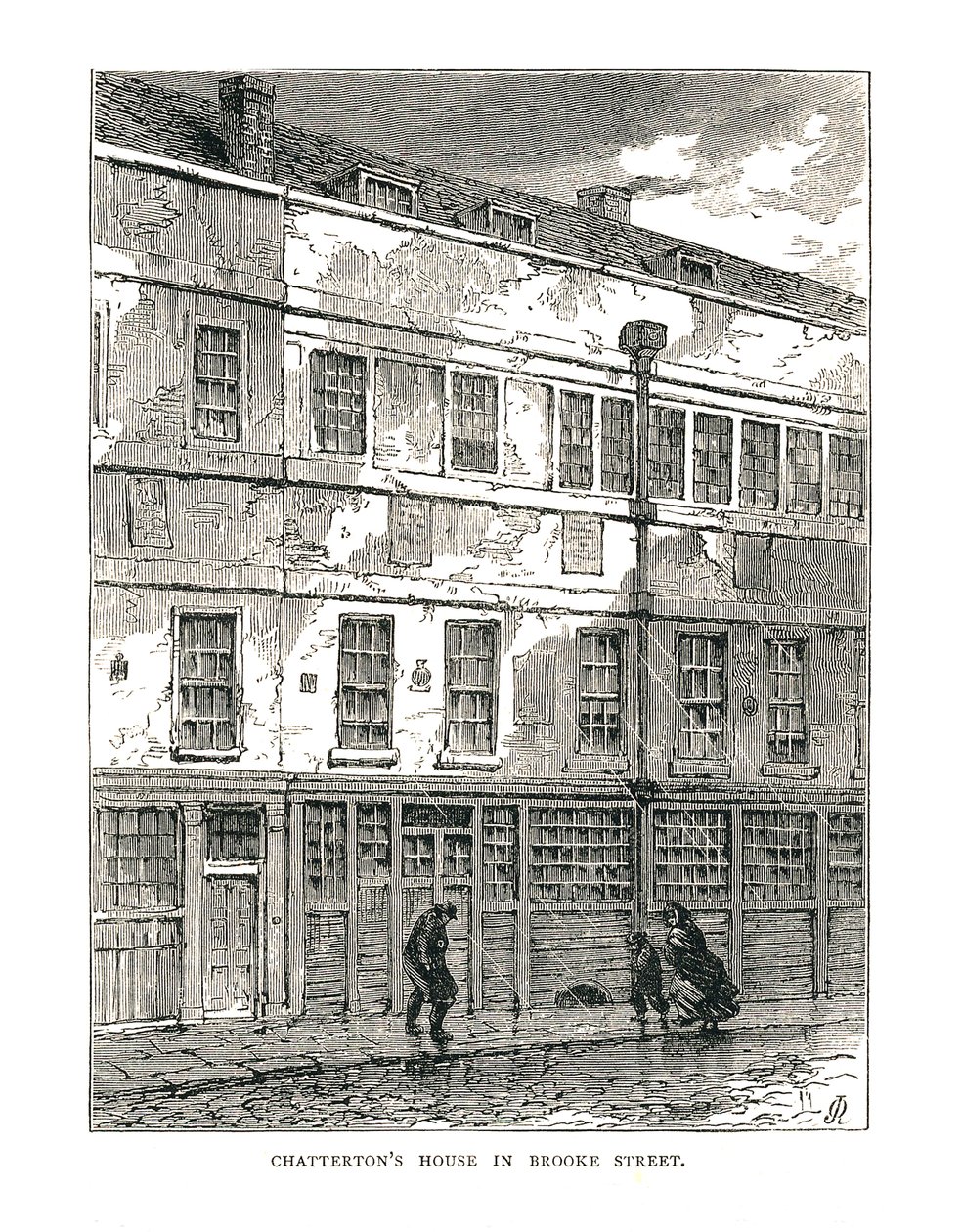 Chattertons House i Brooke Street, 1878 af Unbekannt
