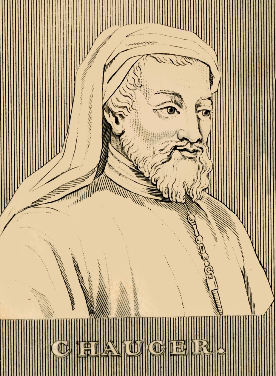 Chaucer, 1343-1400, 1830. af Unbekannt