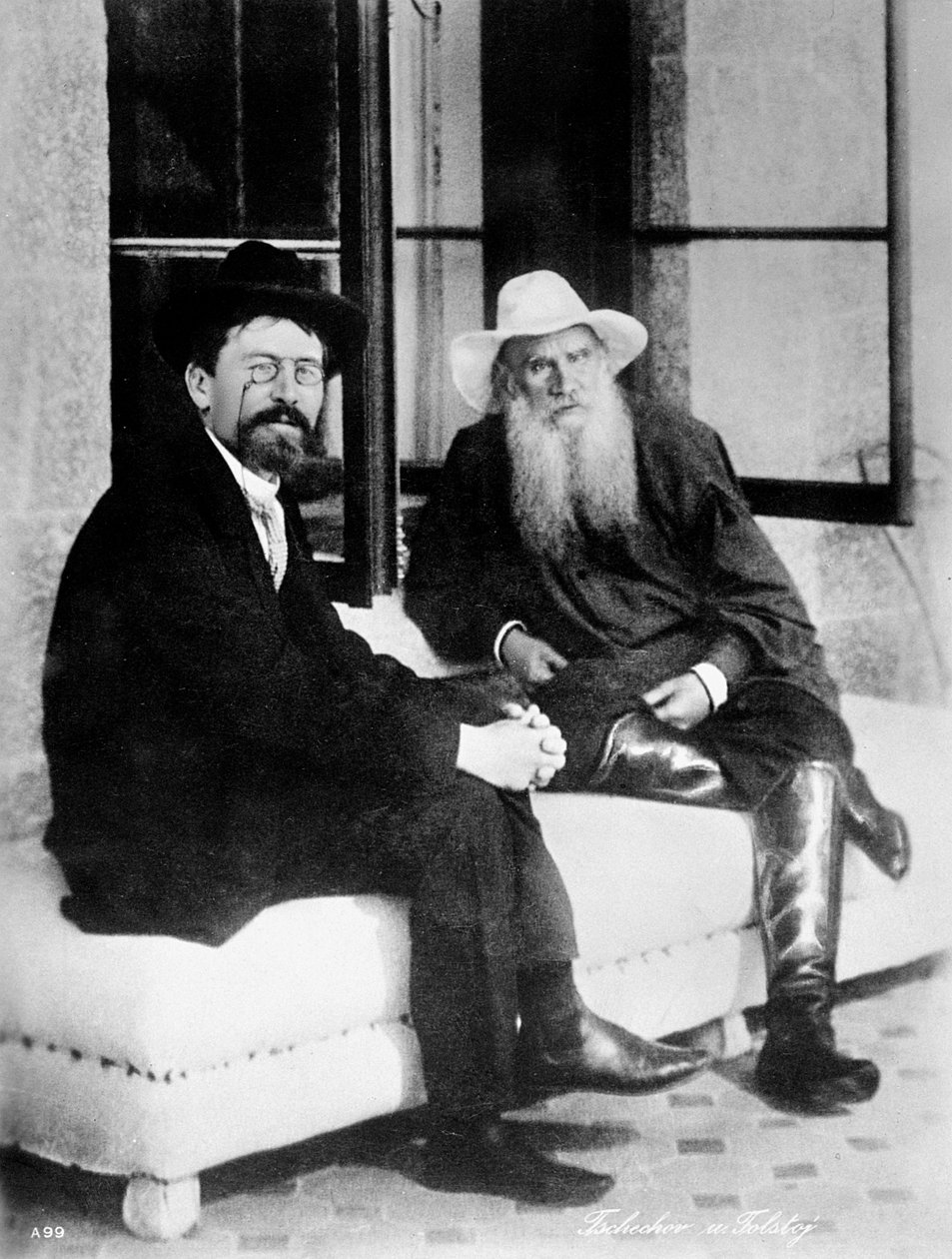Tjekhov og Tolstoj, slutningen af det 19. århundrede af Unbekannt