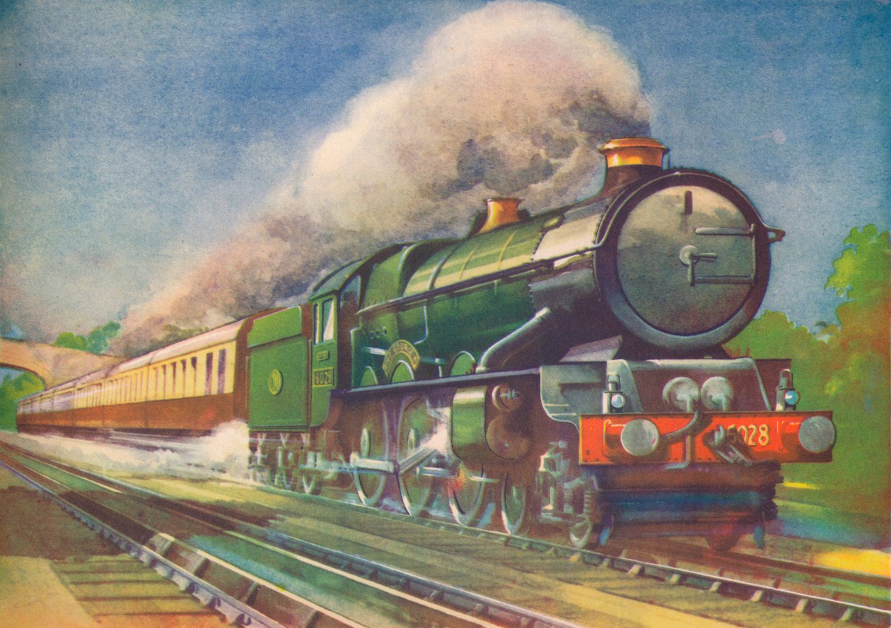 Cheltenham Flyer, G.W.R., henter vand ved Goring, 1940 af Unbekannt
