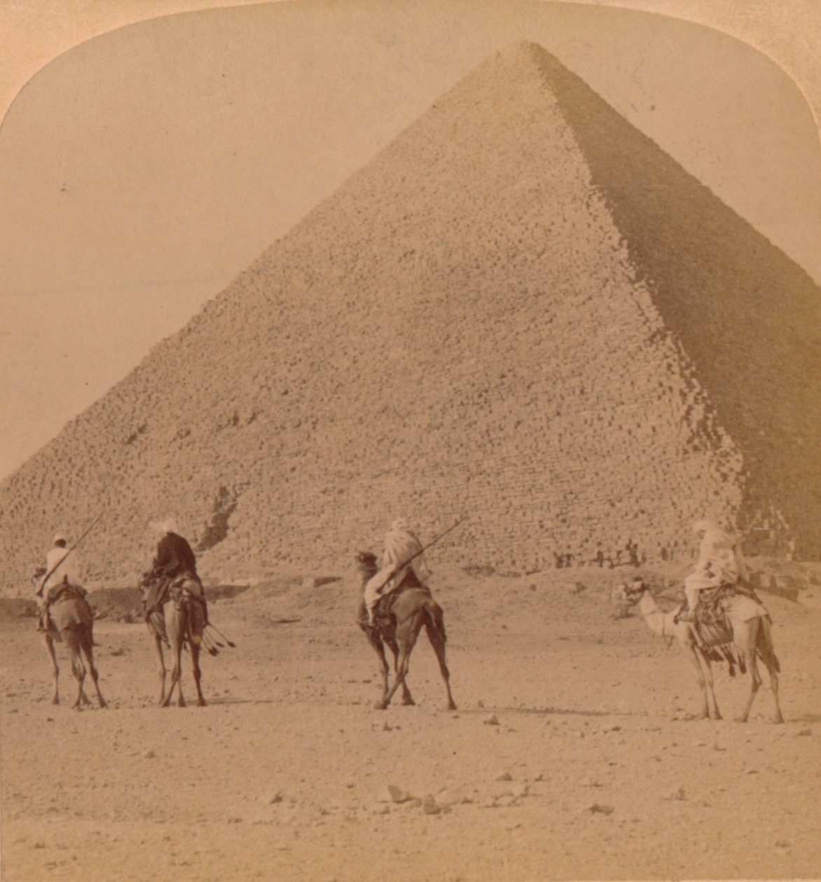 Cheops, den største af pyramiderne, Egypten, 1896 af Unbekannt