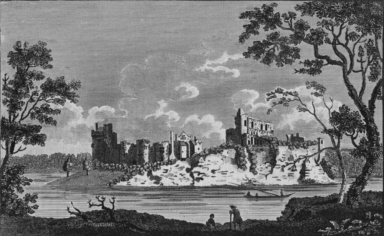 Chepstowe Castle, c1800-tallet af Unbekannt