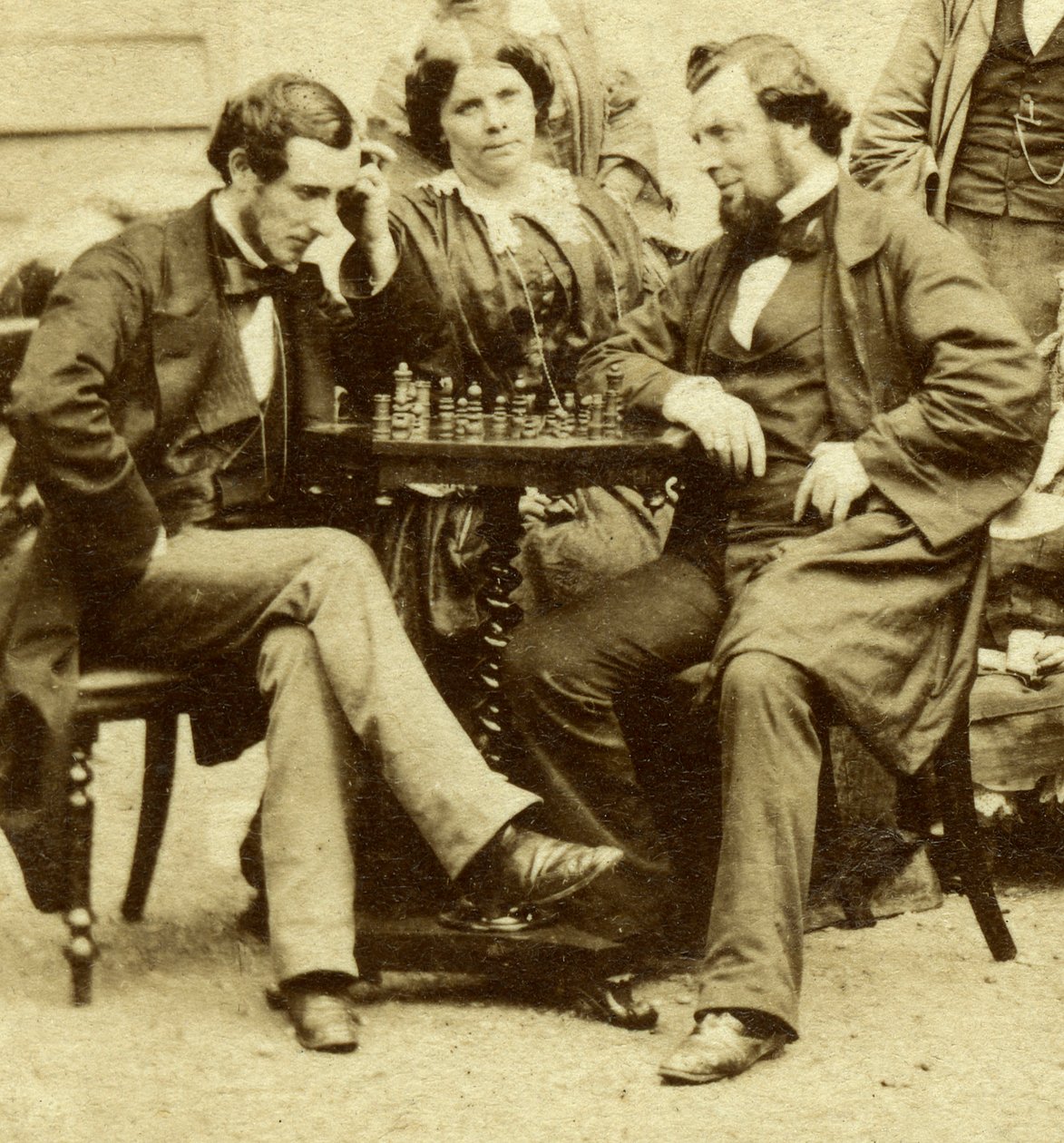 Skak og kort, c1850