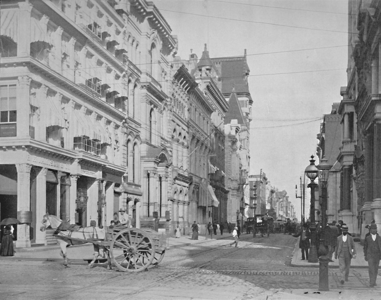 Chestnut Street, Philadelphia, 1800-tallet af Unbekannt