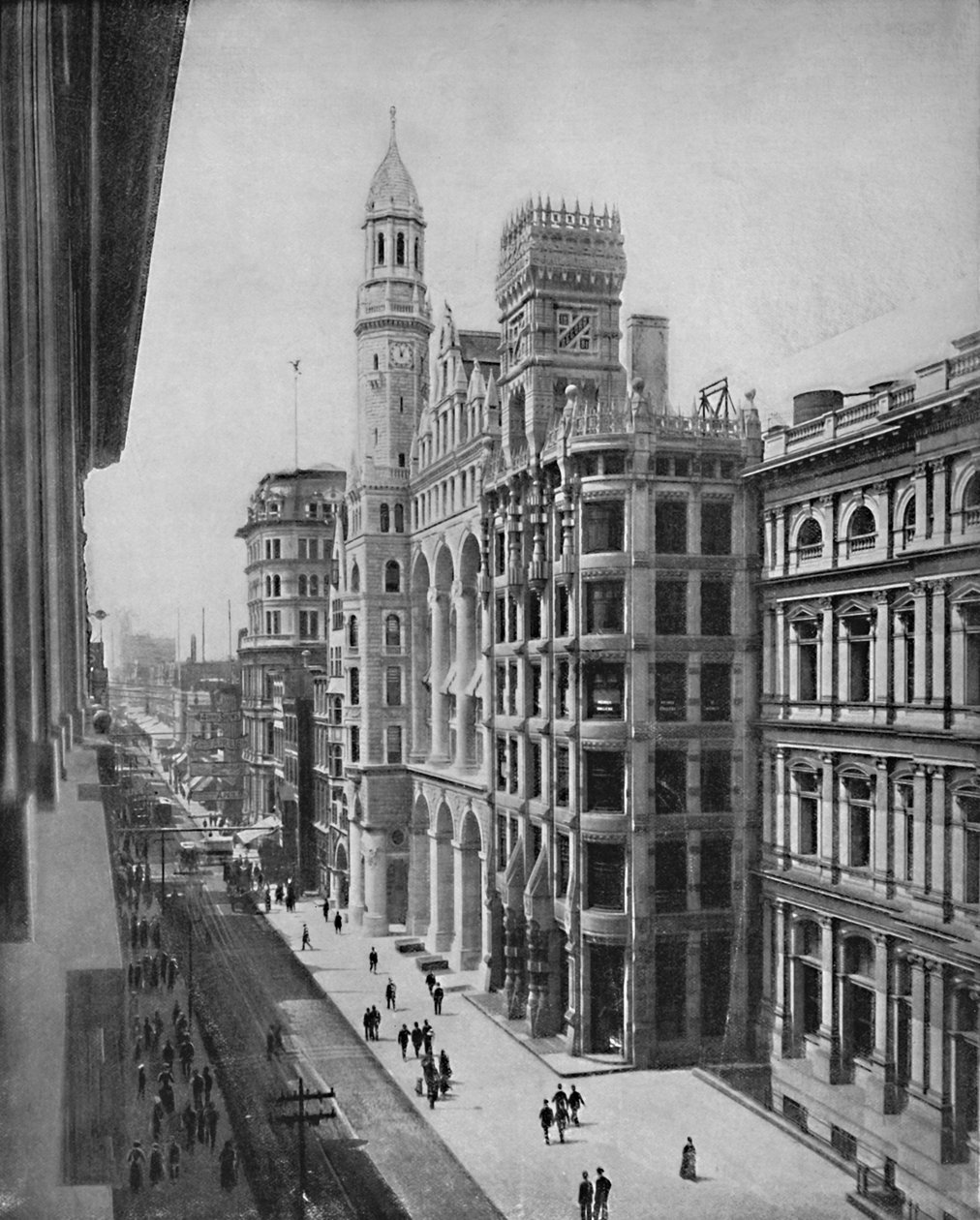 Chestnut Street, Philadelphia, c1897. af Unbekannt
