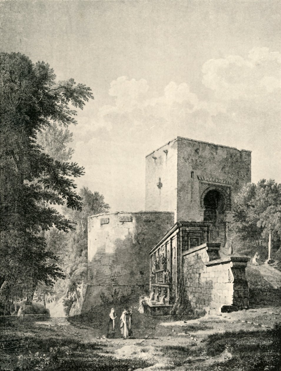 Hovedporten til Alhambra, 1800-tallet, 1907. af Unbekannt