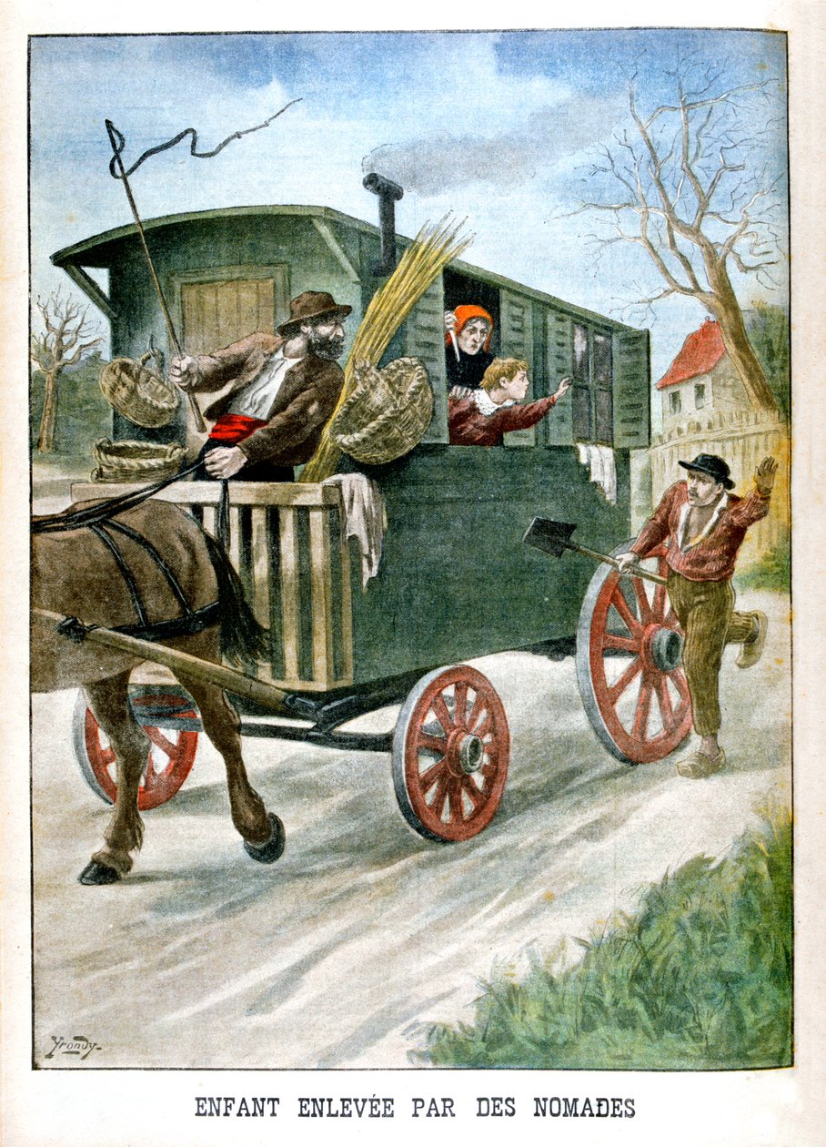 Barn kidnappet af sigøjnere, 1902 af Unbekannt