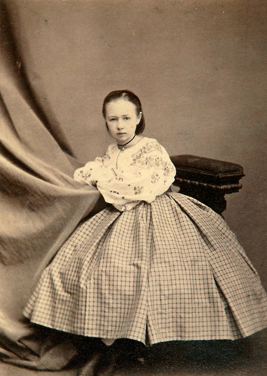 Barndomsportræt af Sophia Perovskaya, 1860