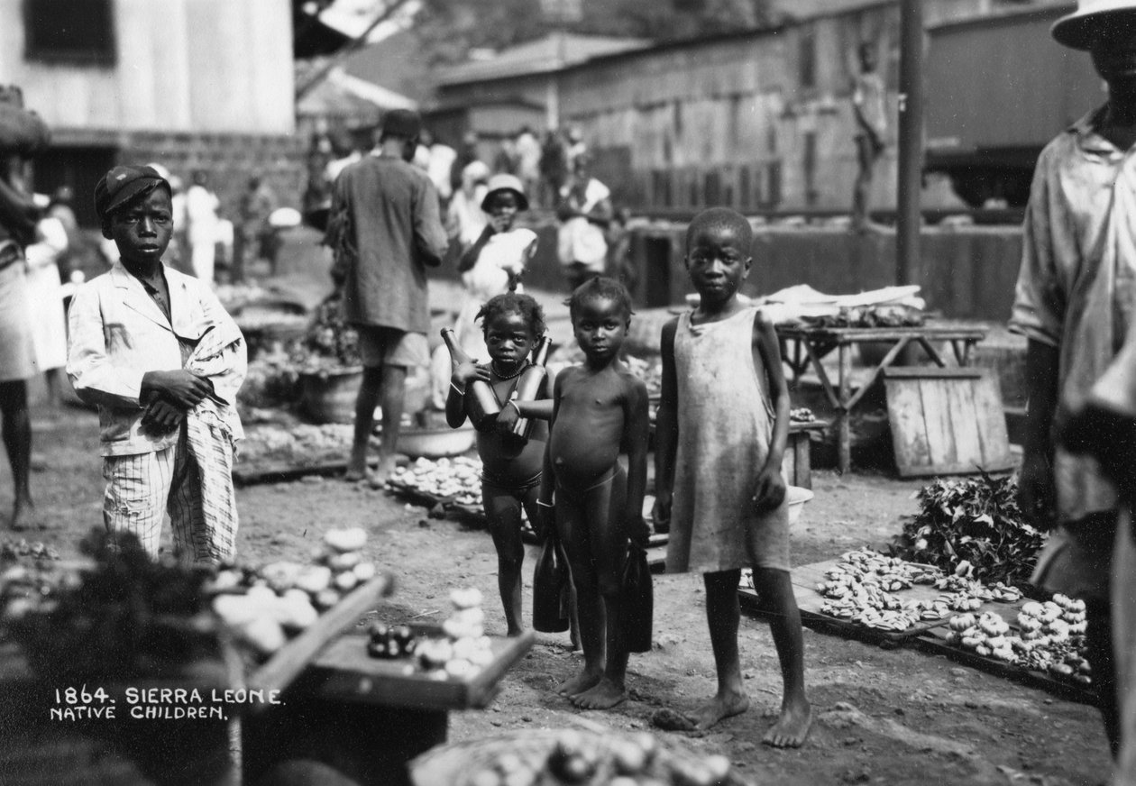 Børn, Sierra Leone, det 20. århundrede af Unbekannt