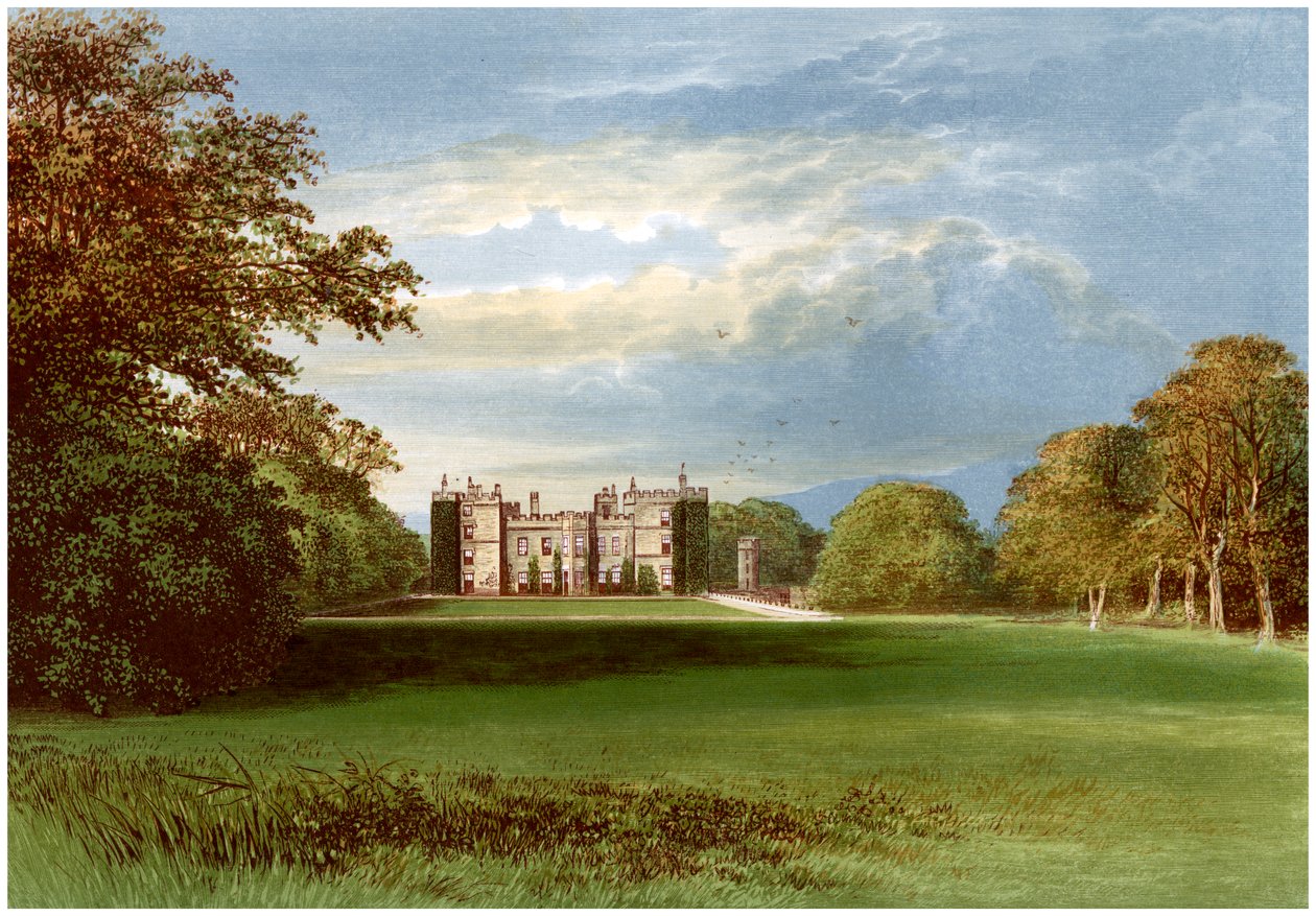 Chillingham Castle, Northumberland, hjemsted for jarlen af Tankerville, c1880 af Unbekannt