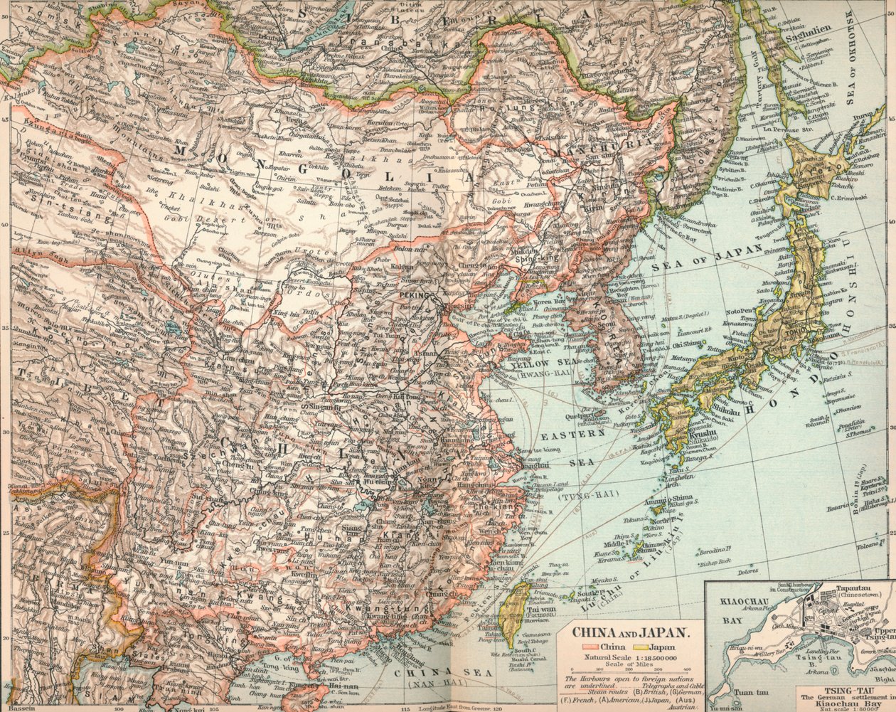 Kina og Japan, c1903, 1904 af Unbekannt
